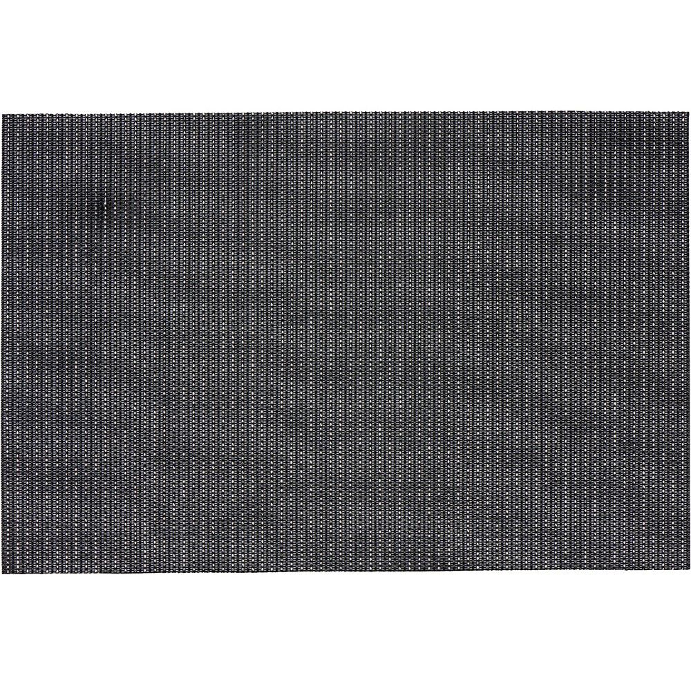 Set de table rectangulaire pvc noir design ligne
