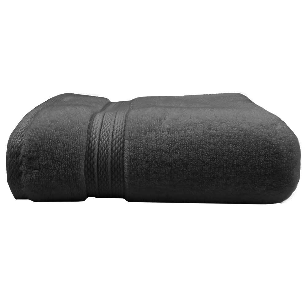 - Drap de douche  pur coton anthracite 70x140