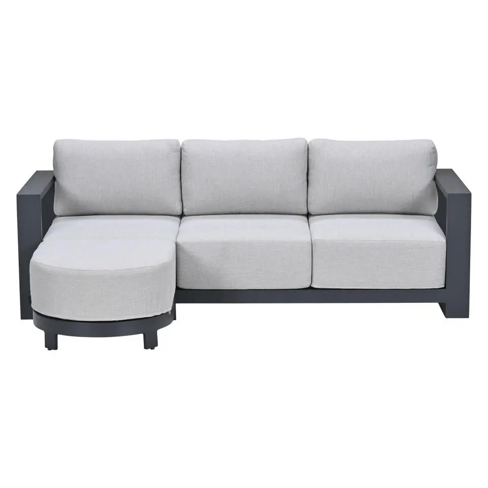 Garden Impressions Malakka loungebank chaise longue - donker grijs