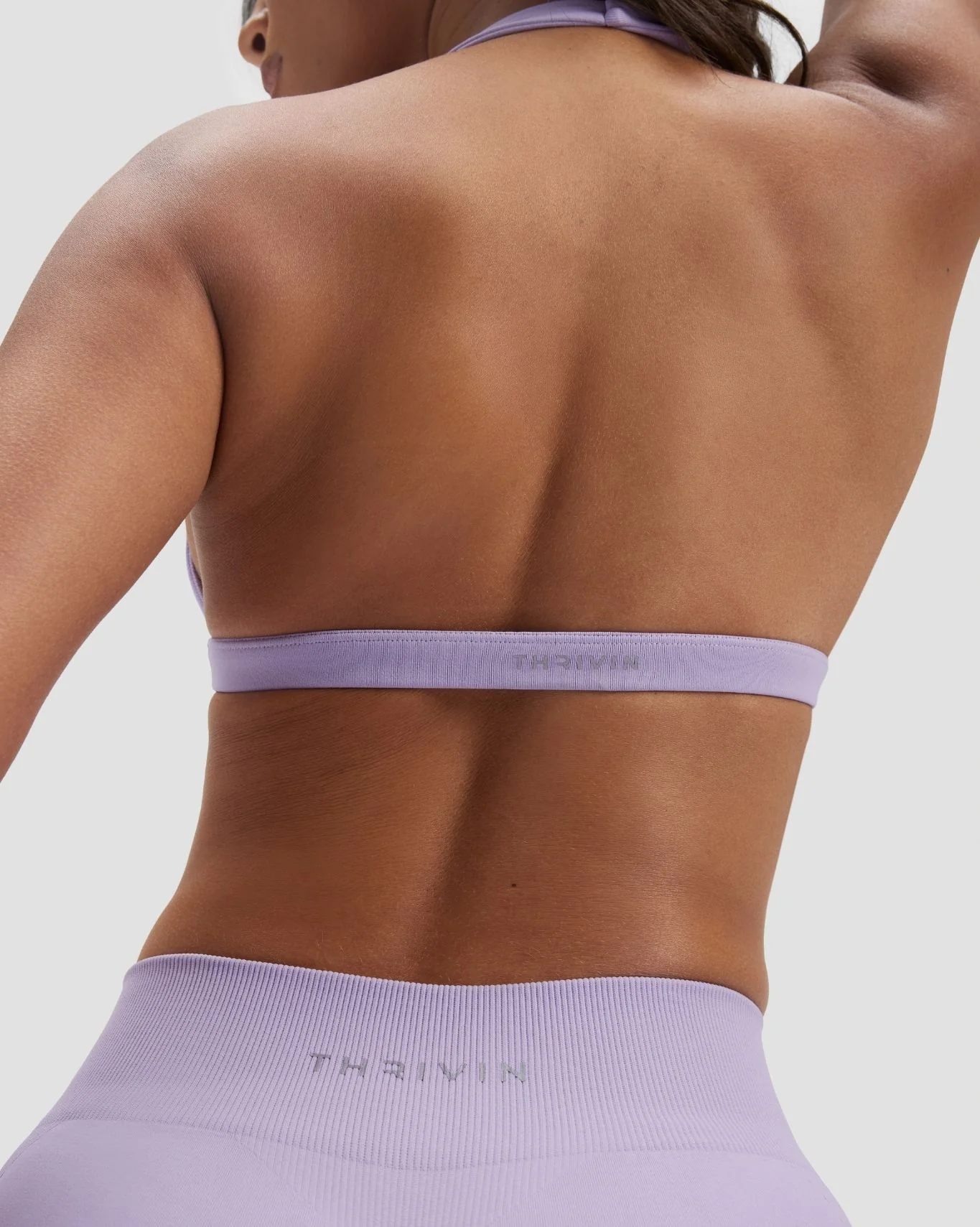 Elevate™ Sculpting Seamless V-Neck Halter Bra | Lilac