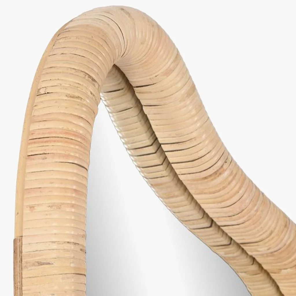 Espelho Organico Rattan 53x150 PALHA