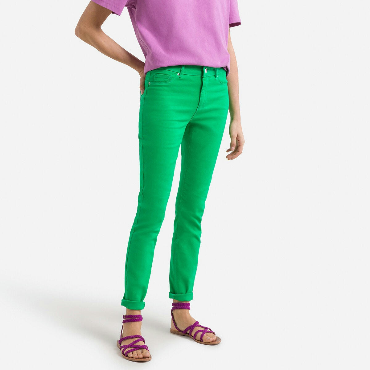 Pantalon slim, taille standard