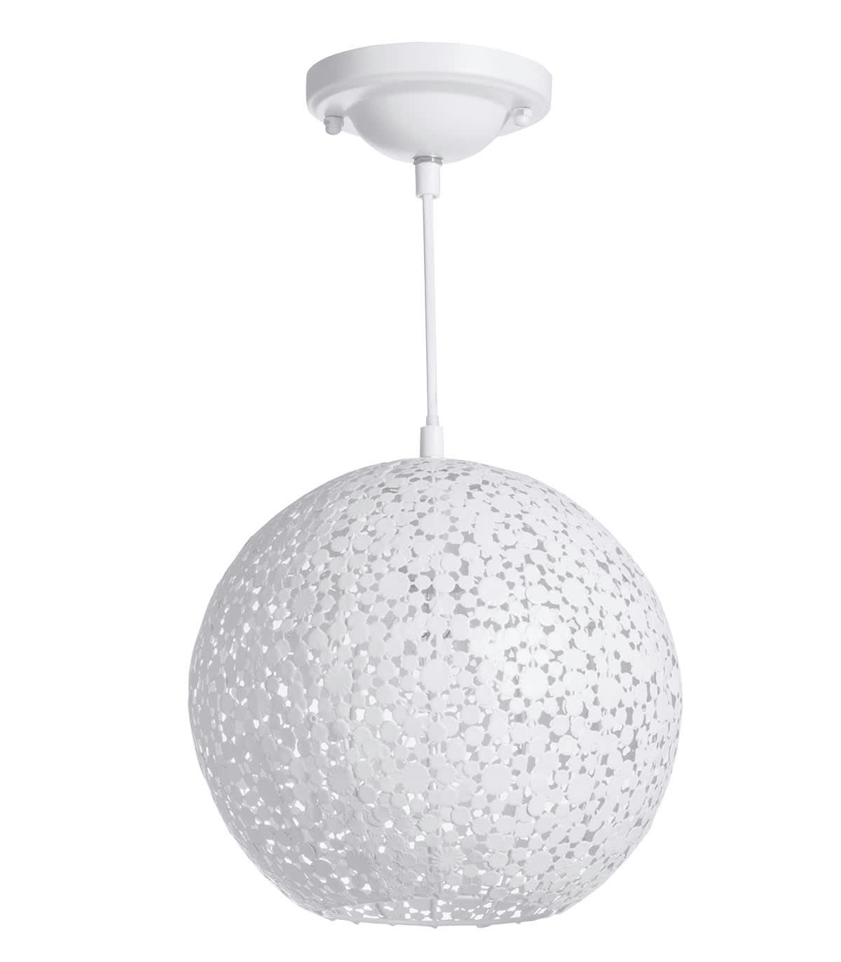 AURORE - Suspension en métal blanc d. 30 cm