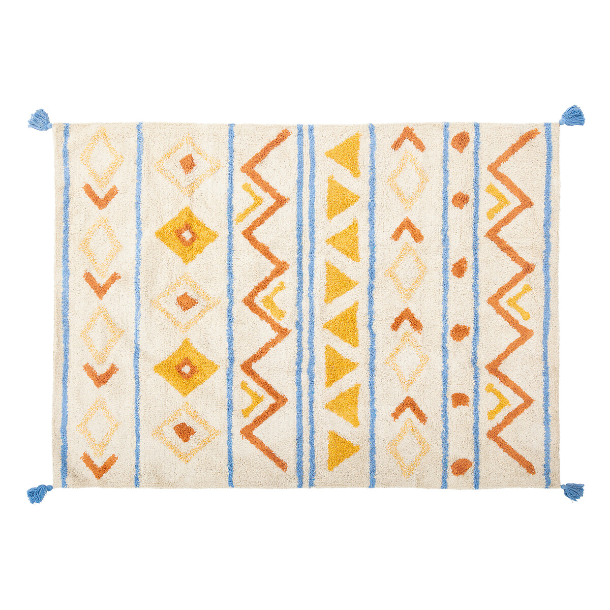 Rug "Anton" Tufted Cotton, Multicolored, 120x170 cm