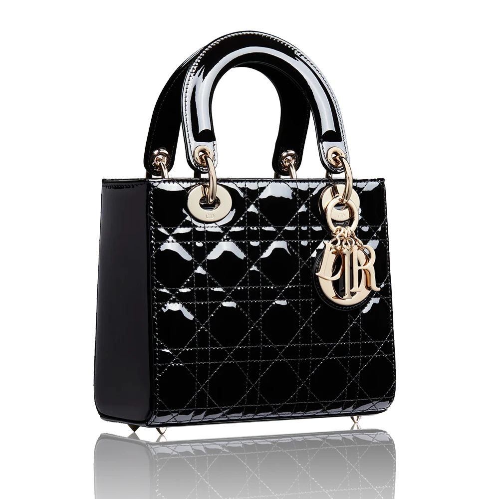 Dior Small Lady Bag - Lacquered Calfskin