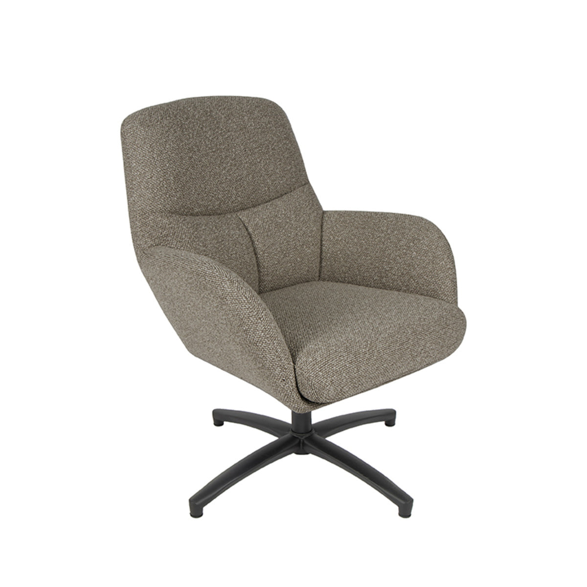 LABEL51 Fauteuil Chill Zone - Grijs Bouclé - Draaibaar