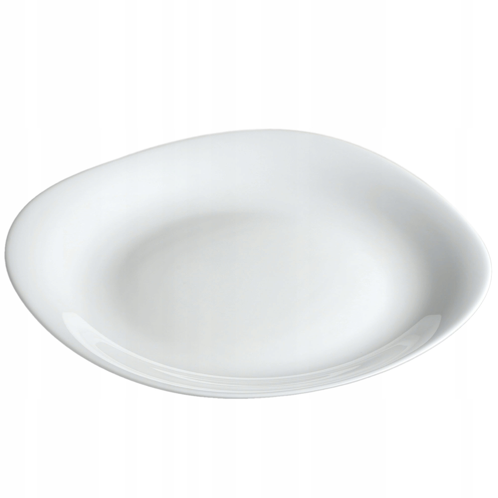 Kadax Talerz Obiadowy Płytki 28cm Biały Kwadratowy
