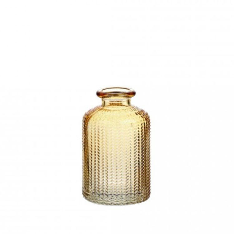 bottle caro - Vase jaune H.10cm (Lot de 3)