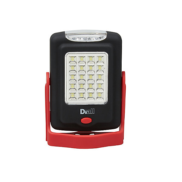 Lampe torche LED 2 fonctions Diall 220 lumens rouge