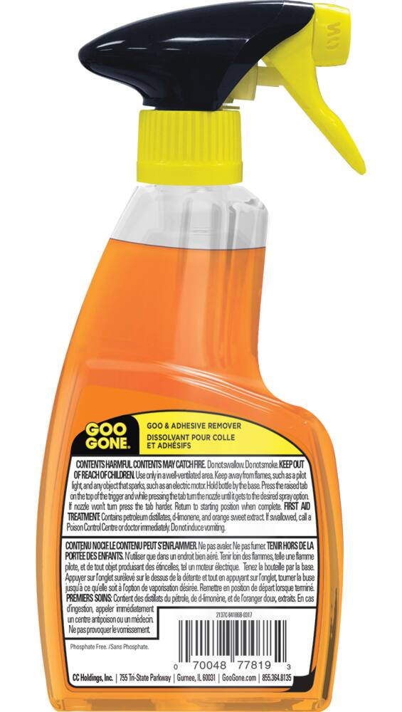 Goo Gone Goo and Adhesive Remover Spray Gel, 355-mL