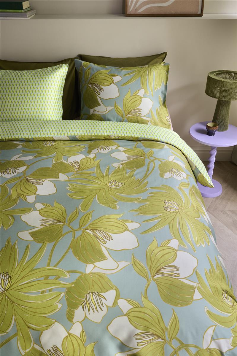 Oilily Melodi dekbedovertrek - 200x200 220 - Groen