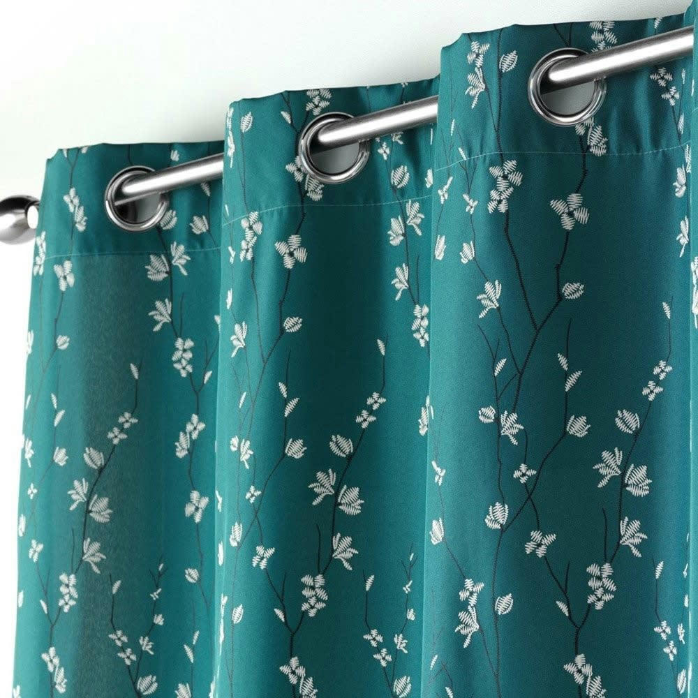 - Rideau  polyester Bleu 140 X 260