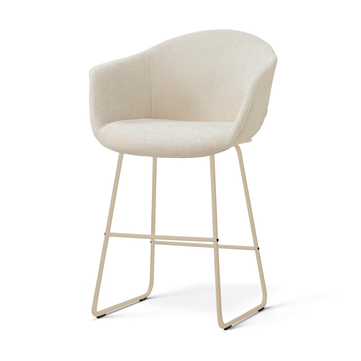 Nolon Nino-Otis barkruk cottonbeige - beige onderstel - 65 cm