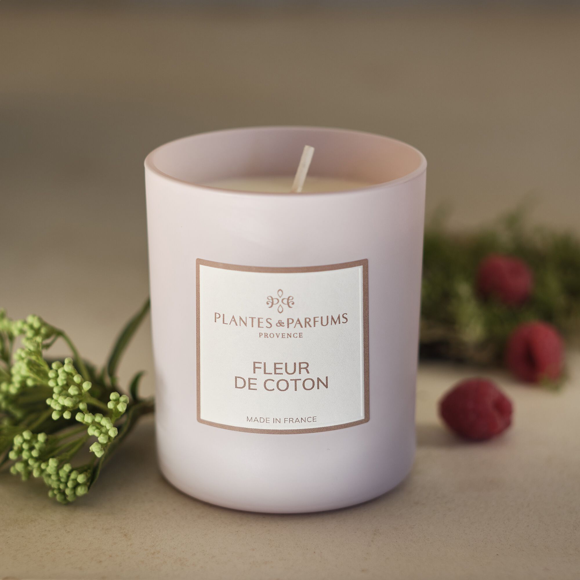 MANON - Bougie parfumée senteur Fleur de Coton 180g