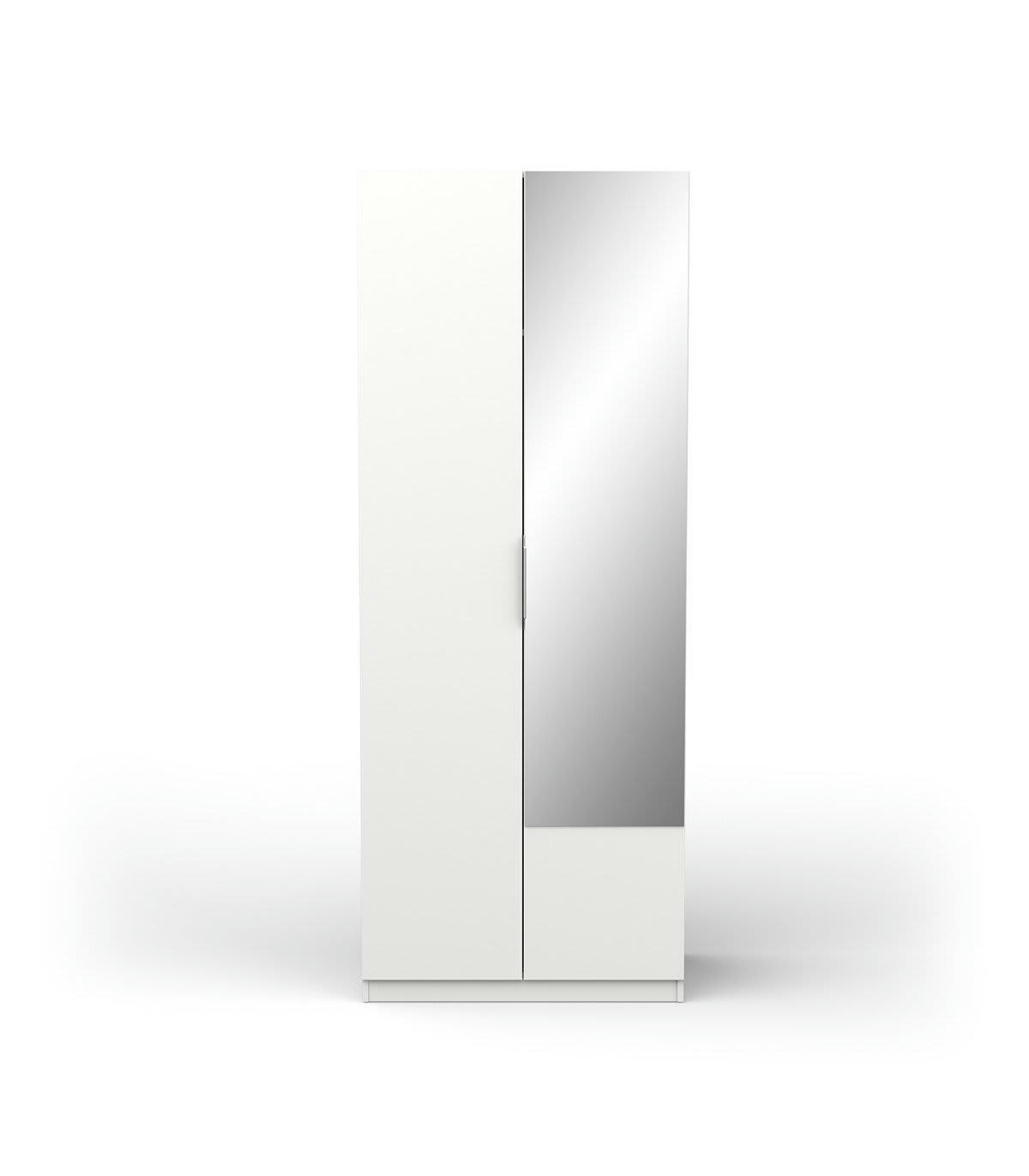 GHOST - Armoire 2 portes et miroir - L79,4 cm