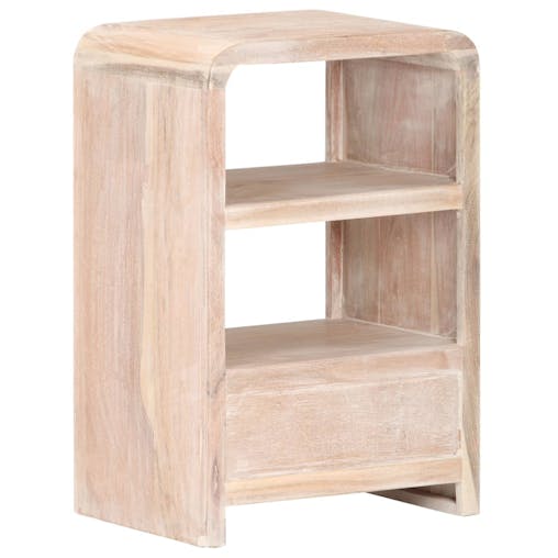 NNEVL Bedside Table 40x30x60 cm Solid Acacia Wood