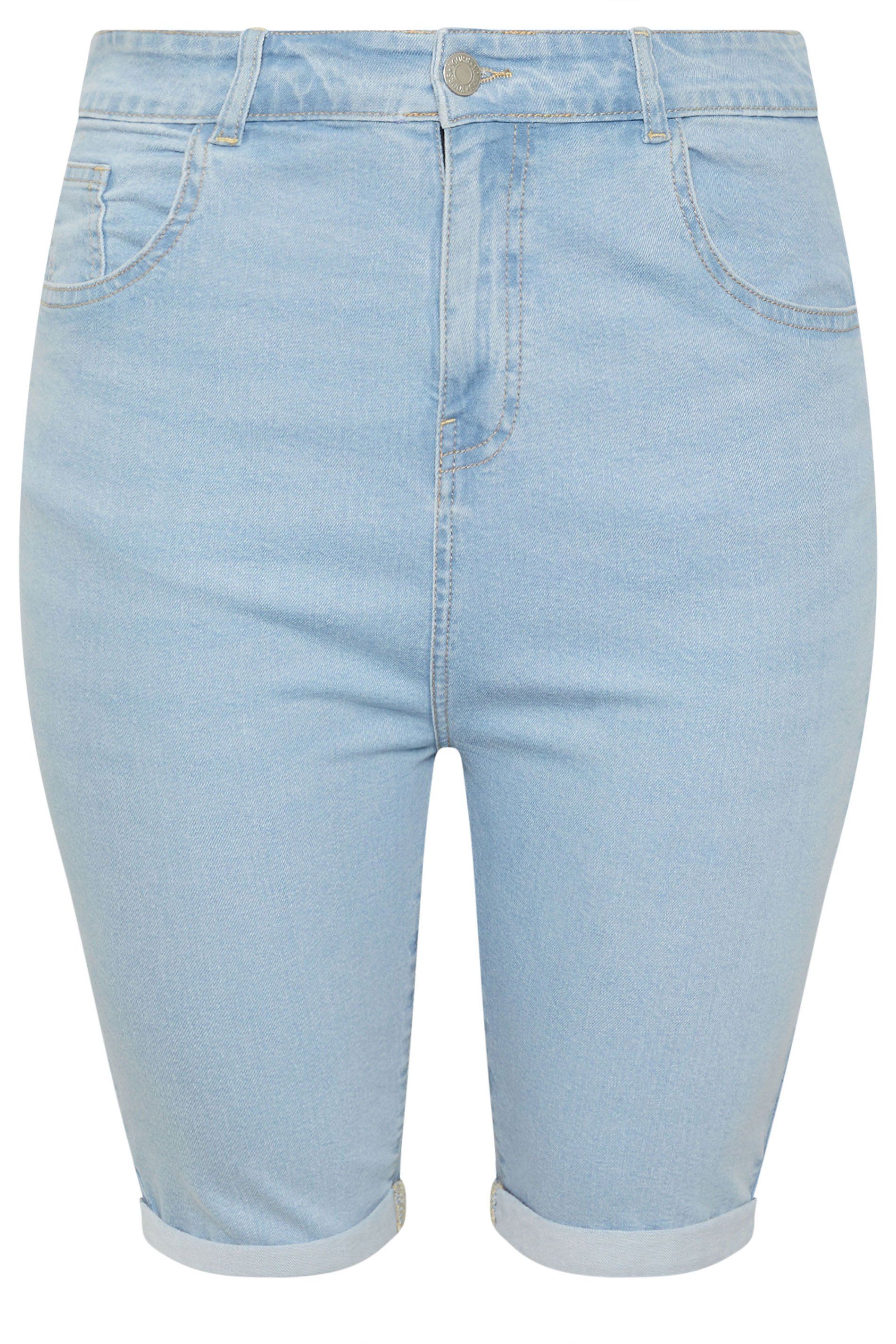 Yours Turn Up Denim Shorts