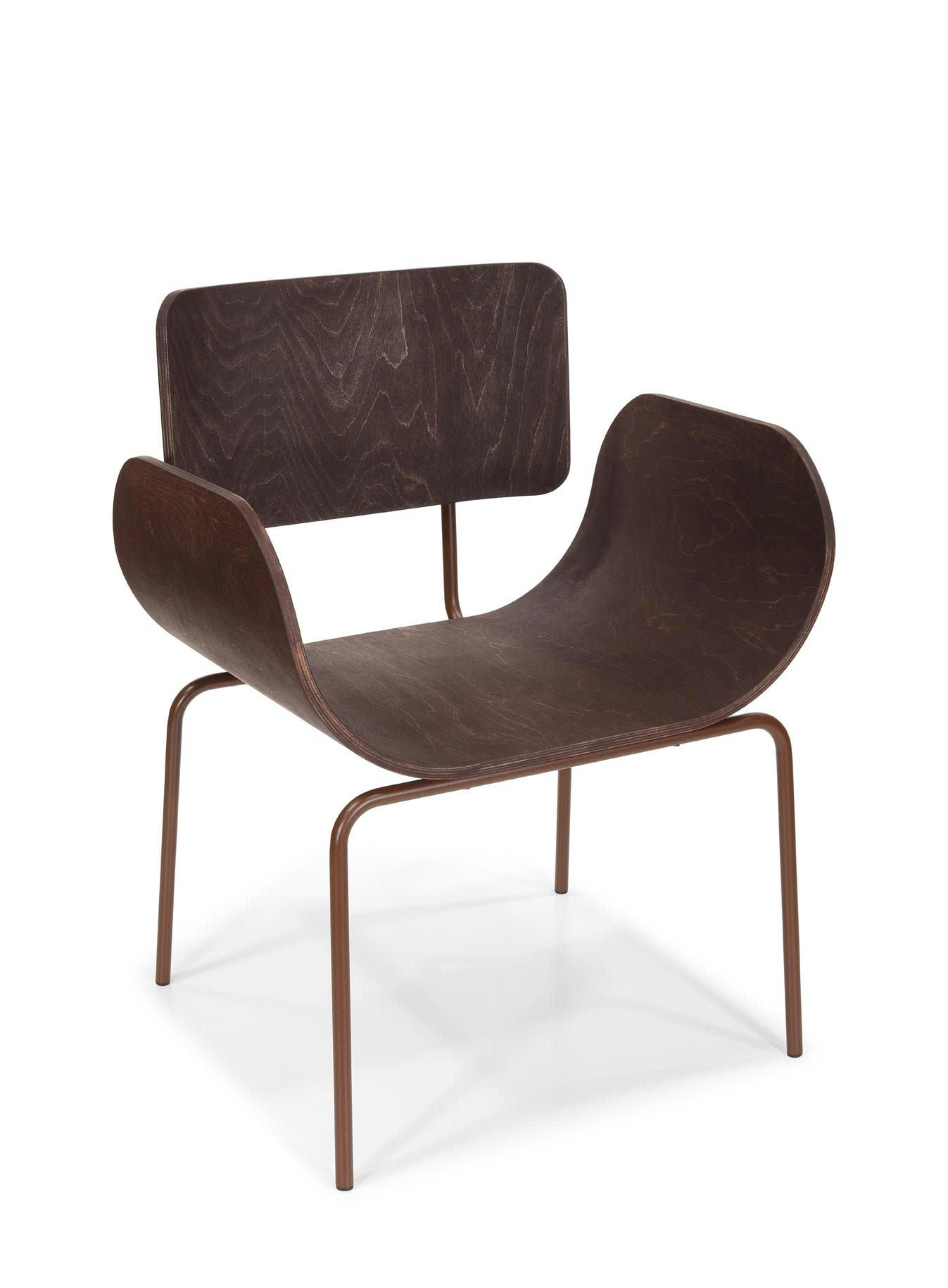 ALIFEROUS - Fauteuil en wengé marron