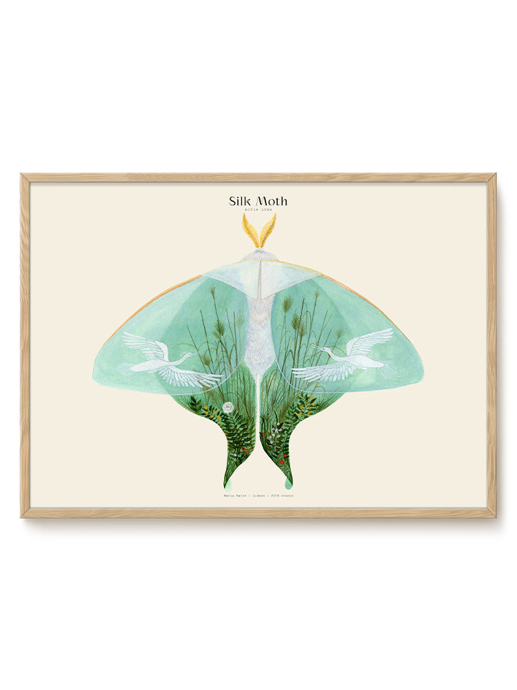 Matos - W. Morris inspired - Silk Moths No.8 - PSTR studio Kunst Poster