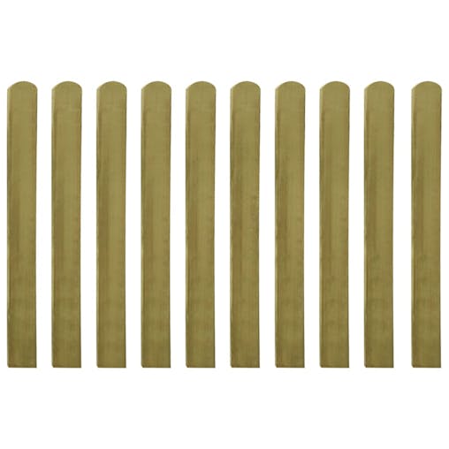 NNEVL 30 pcs Impregnated Fence Slats Wood 100 cm