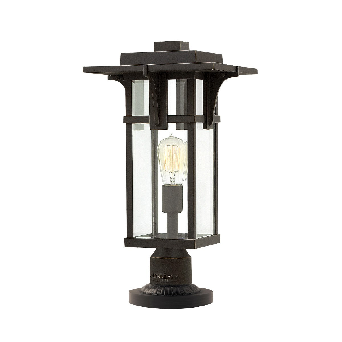 Lampa ogrodowa stojąca brązowa Manhattan wys:49 cm 1xE27x60W IP44 Hinkley