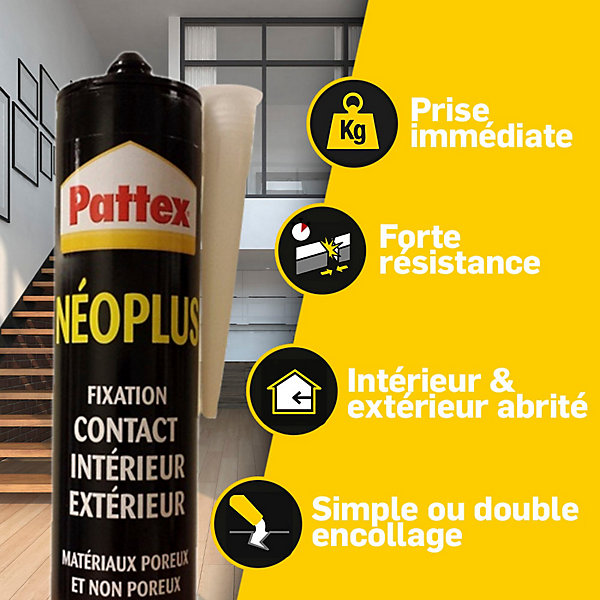 Cartouche Neoplus 345g Pattex vendue par 3 pièces
