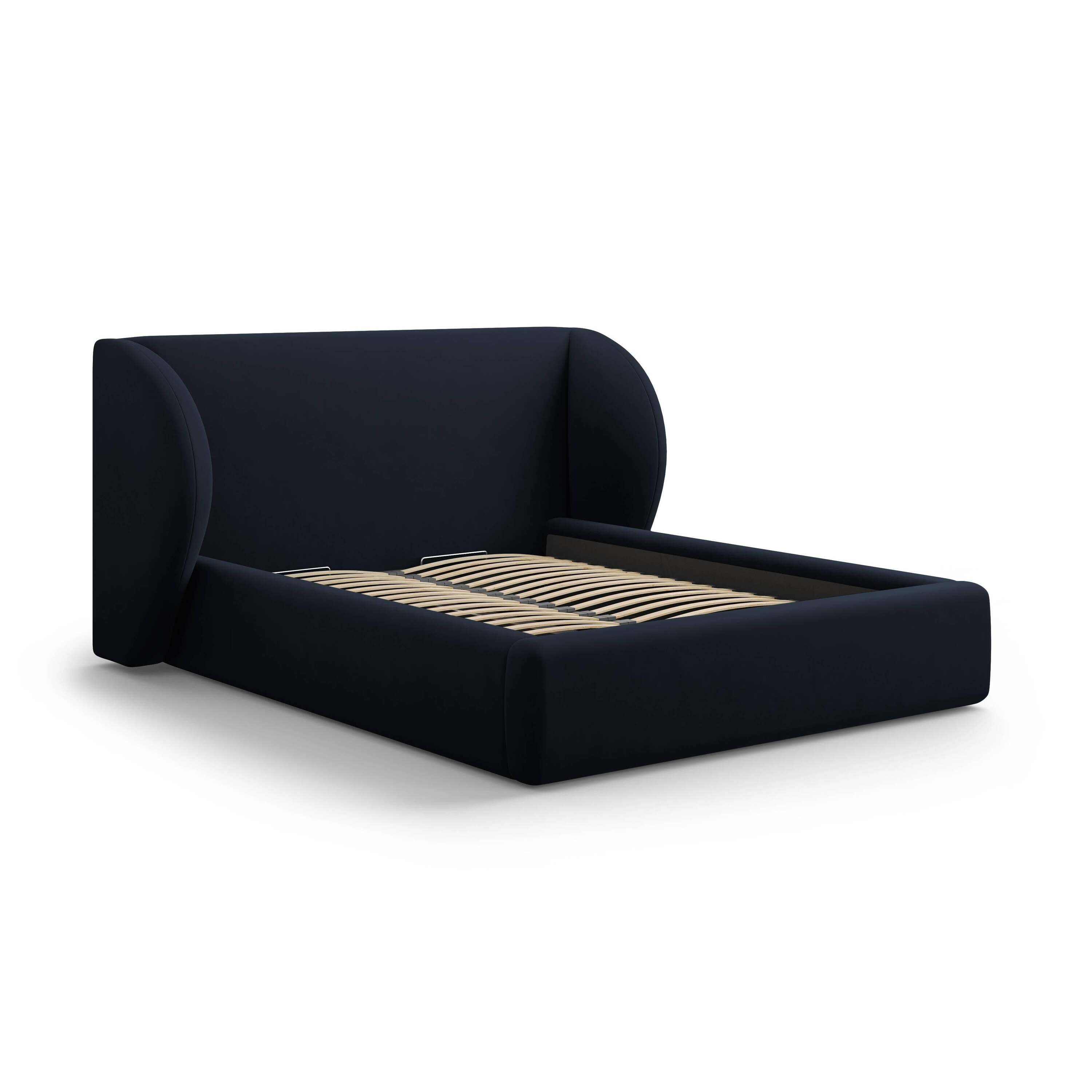 Micadoni Bedframe Miley met Opbergruimte - 200 x 200 cm - Fluweel - Do
