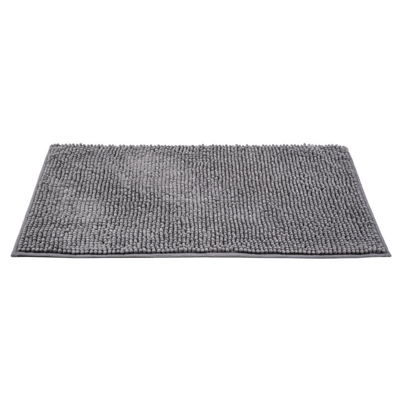 Tapis de bain Chenille anthracite 50 x 80 cm WENKO