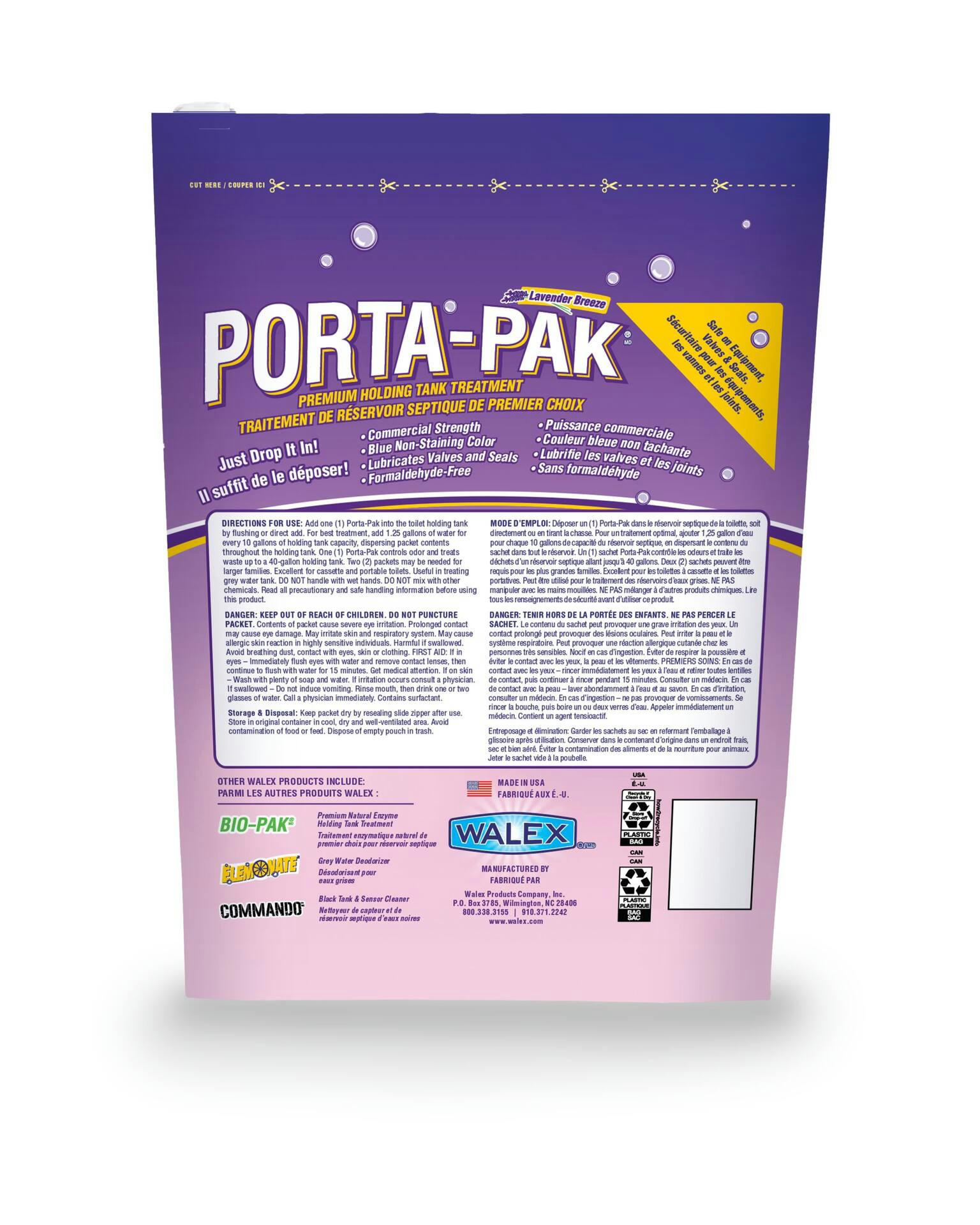 Walex Porta-Pak Holding Tank Deodorizer, Lavender Scent