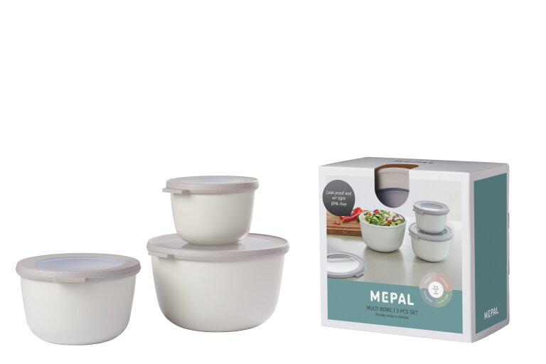 Multikom Cirqula 3-delige set (500 1000 2000) - Nordic white