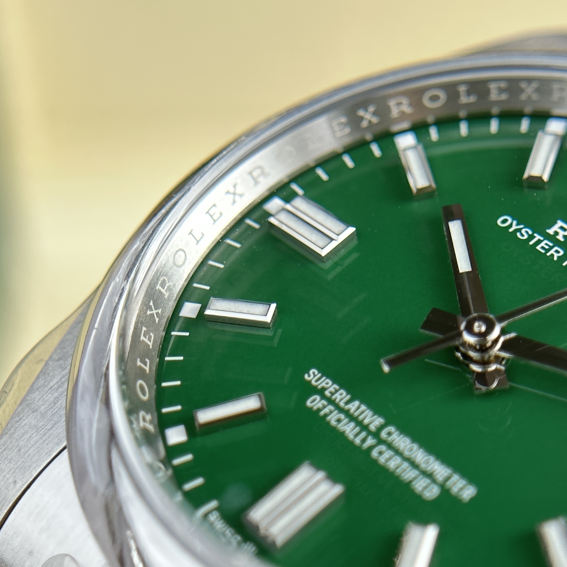 Rolex Oyster Perpetual 126000 904L Steel Green Dial 36mm Oyster Super Clone