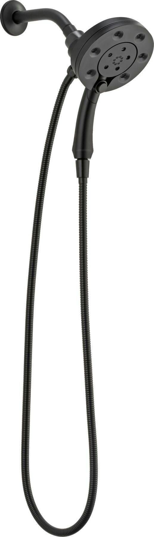 Delta H2Okinetic In2ition 4-Set 2-in-1 Shower, Matte Black