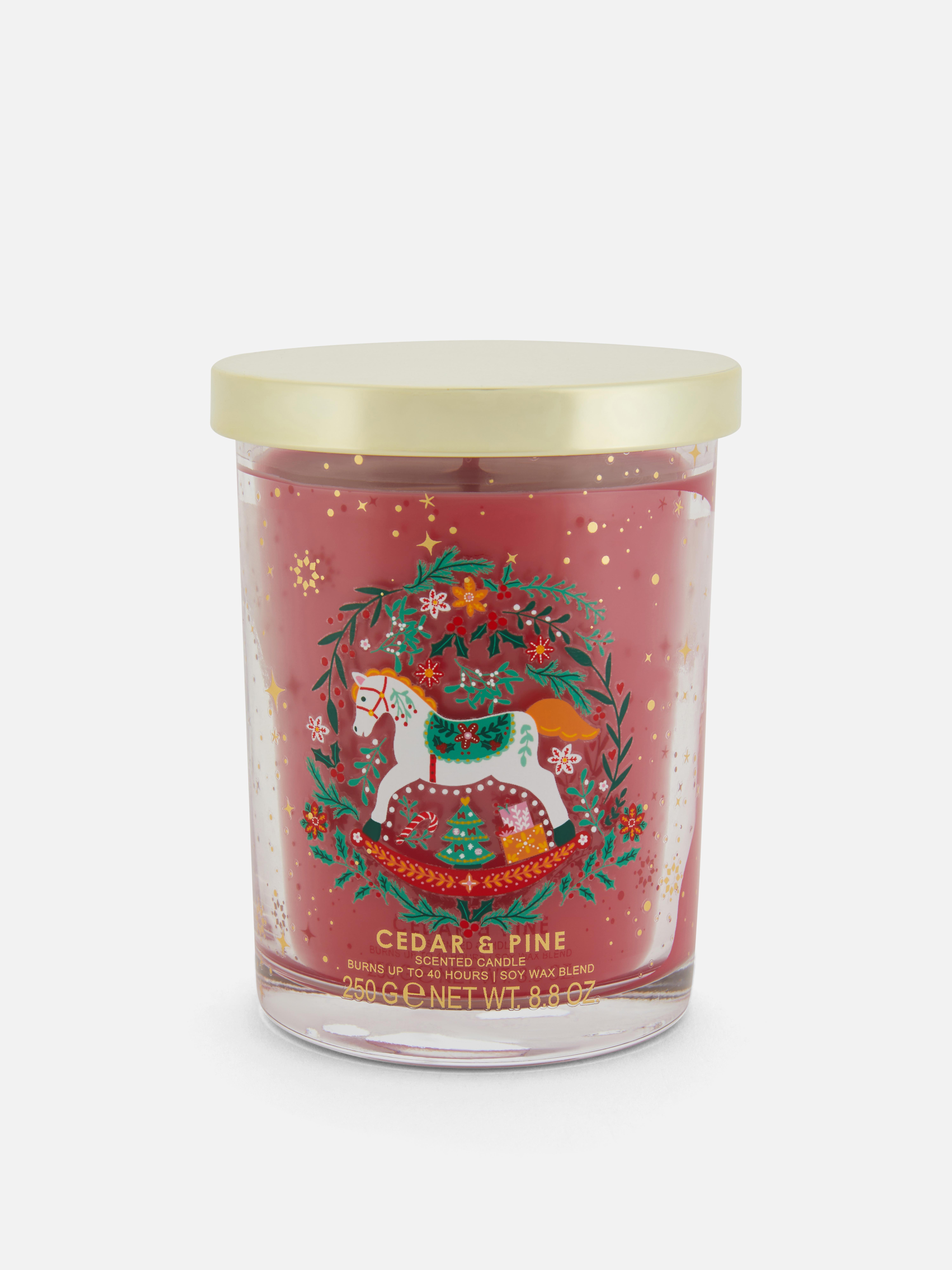 Festive Scented Candle In Lidded Jar