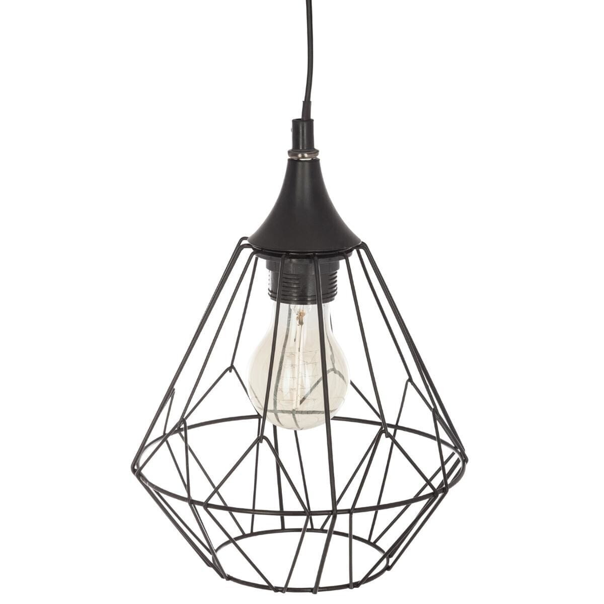 LAMPA WISZĄCA Flave czarna styl industrialny METALOWA