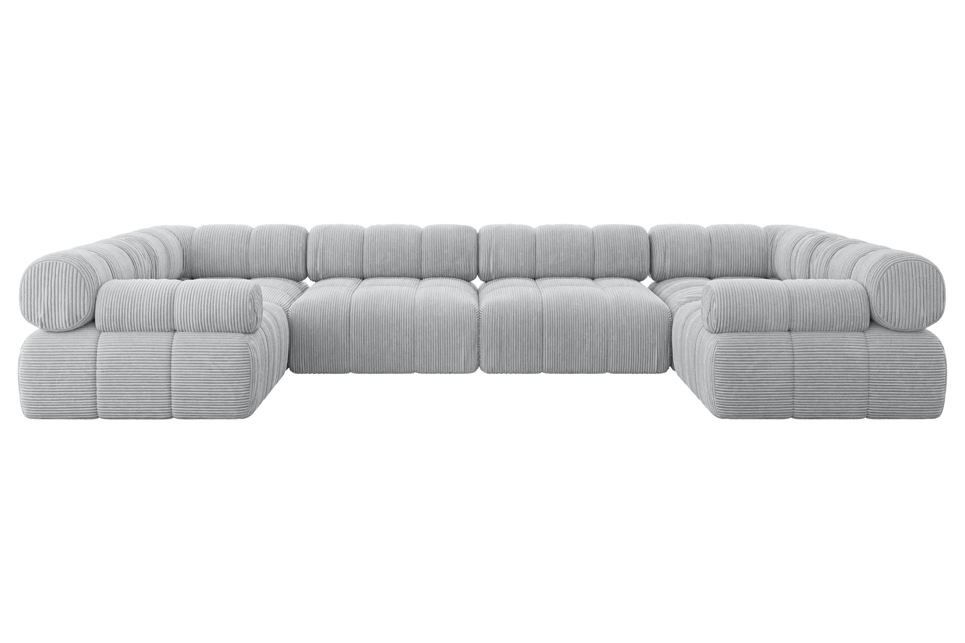 Narożnik uniwersalny modułowy BIRNO-U2 380x190x70 cm Szary