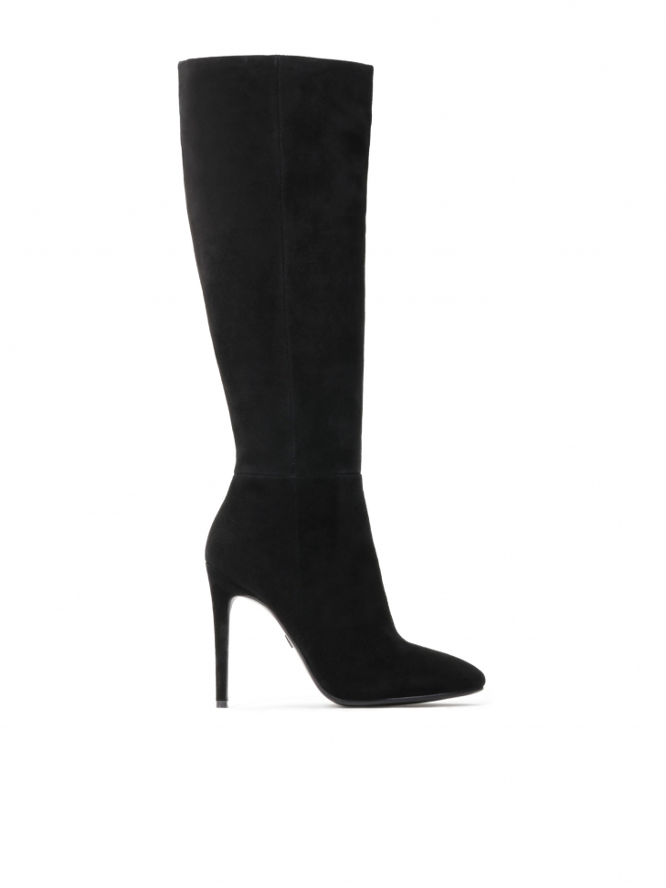 Ladies' black high boots