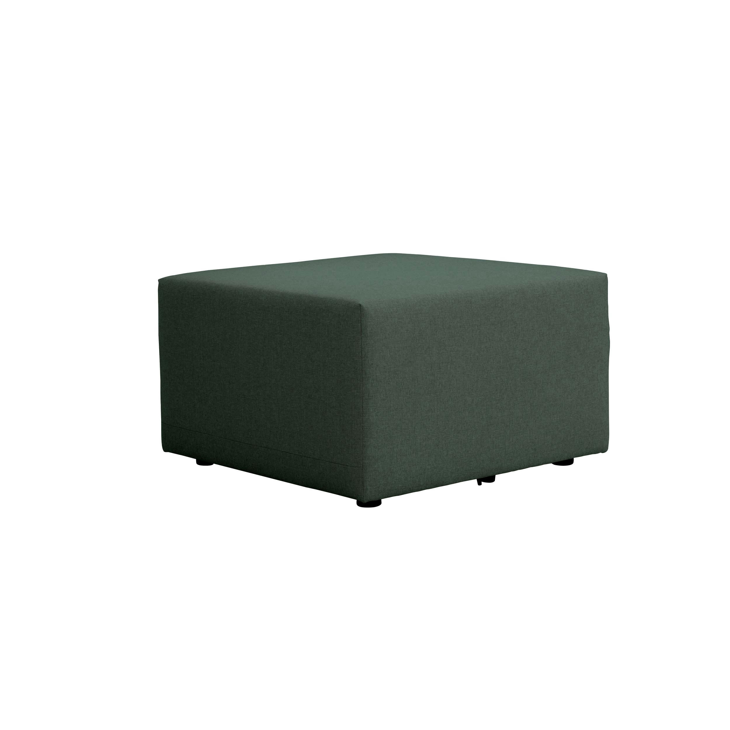 PINOT - Pouf pour canapé modulable en tissu vert