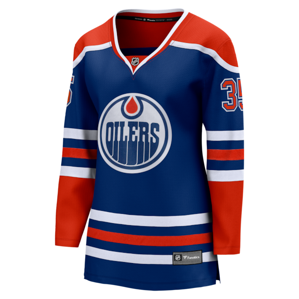 Tristan Jarry Edmonton Oilers  Women's Home Breakaway Player Jersey - Royal