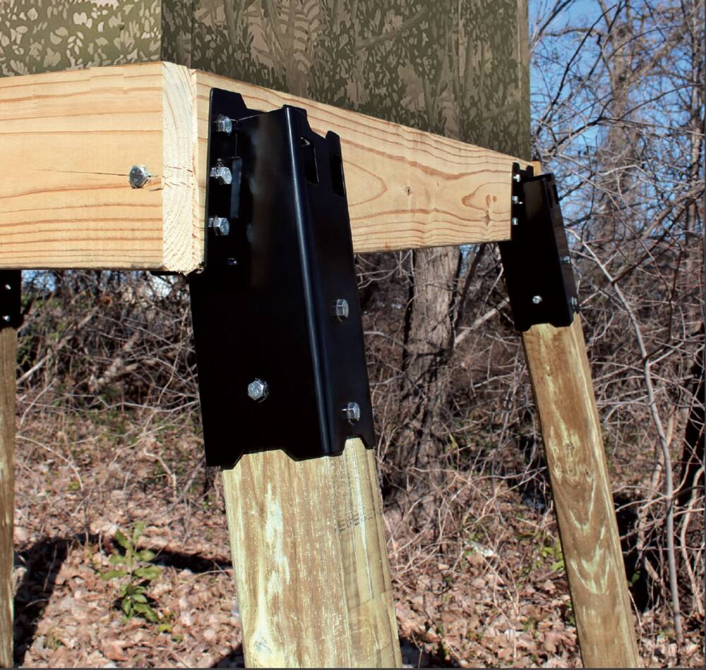 HME Outdoor Platform Bracket, Black, 4-pk