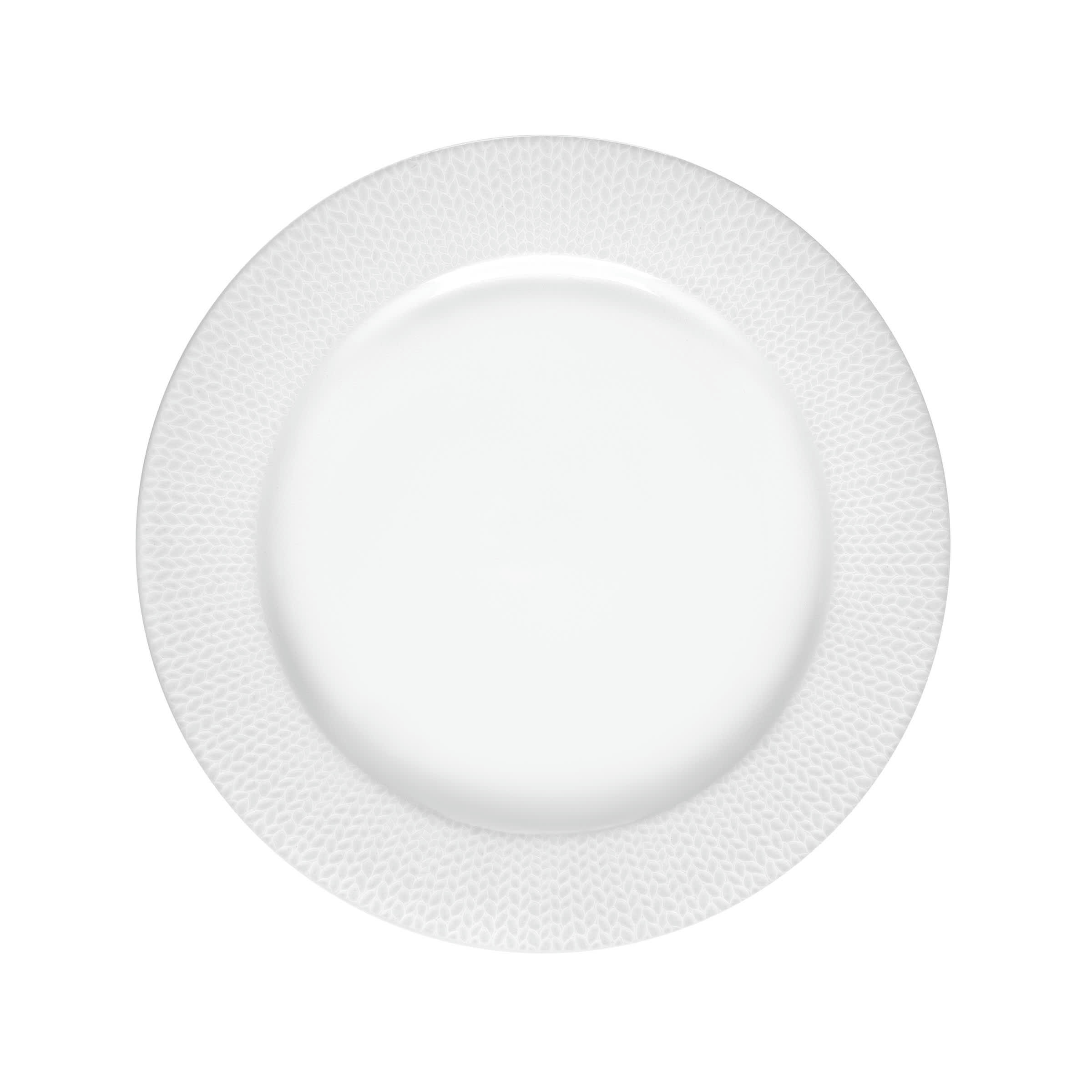 GRAIN DE MALICE BLANC - Coffret 6 assiettes plates D27cm