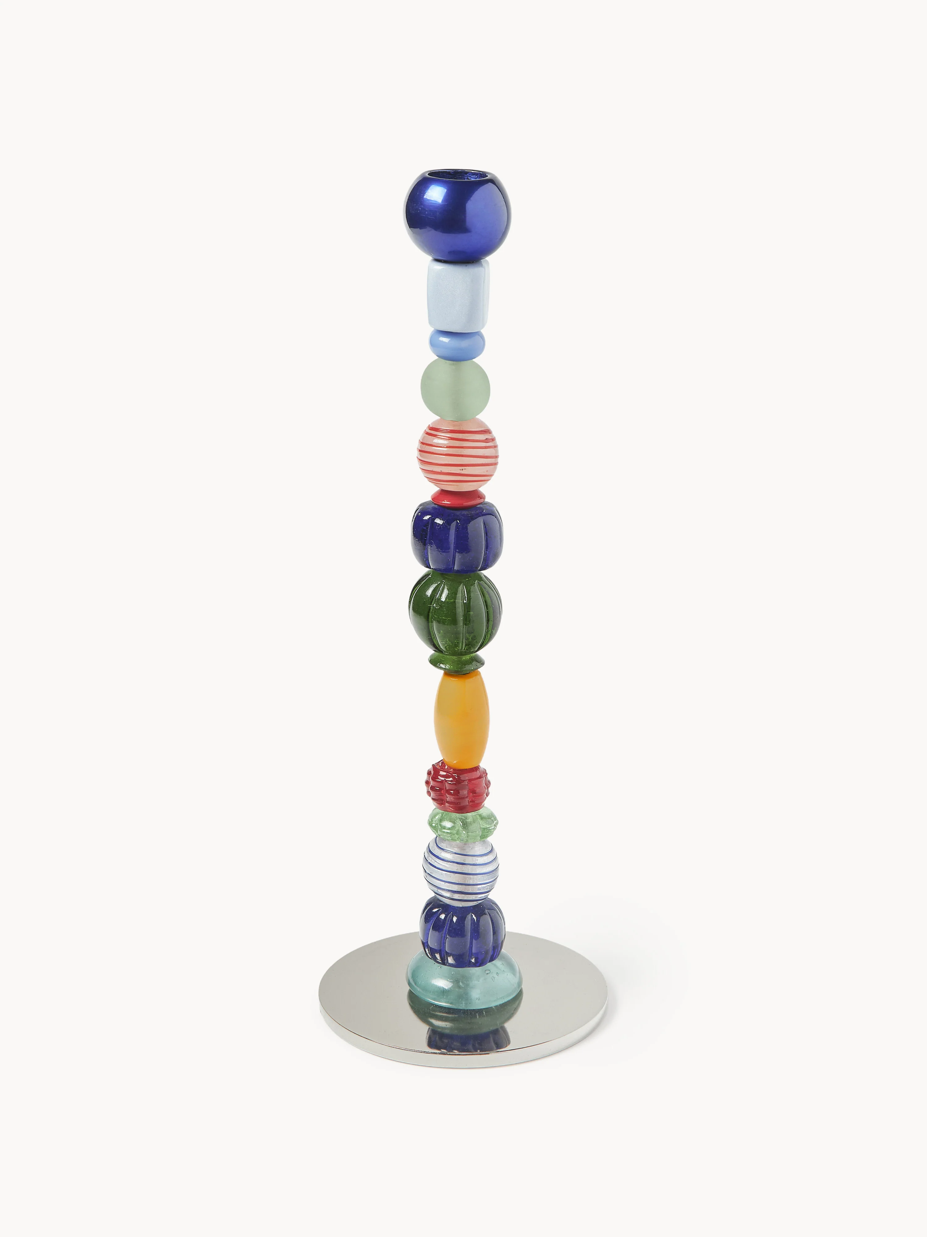 Handgefertigter Kerzenhalter Beads