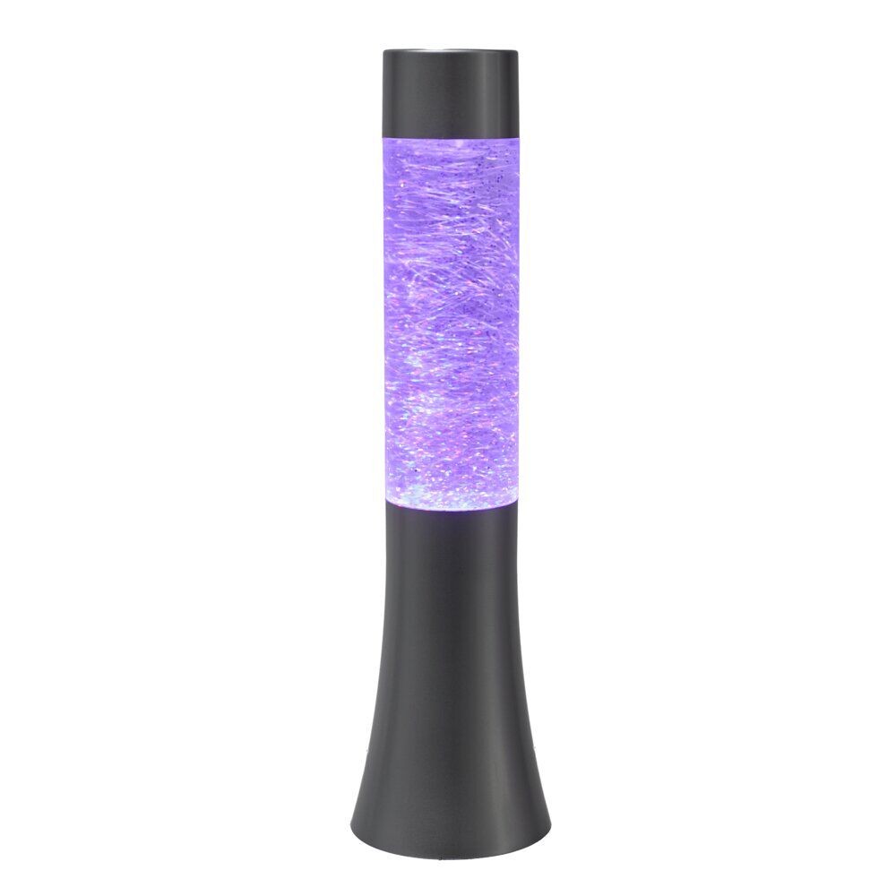 Lampe à lave paillette LED RVB USB-C Ø9xH34cm (2 modèles)
