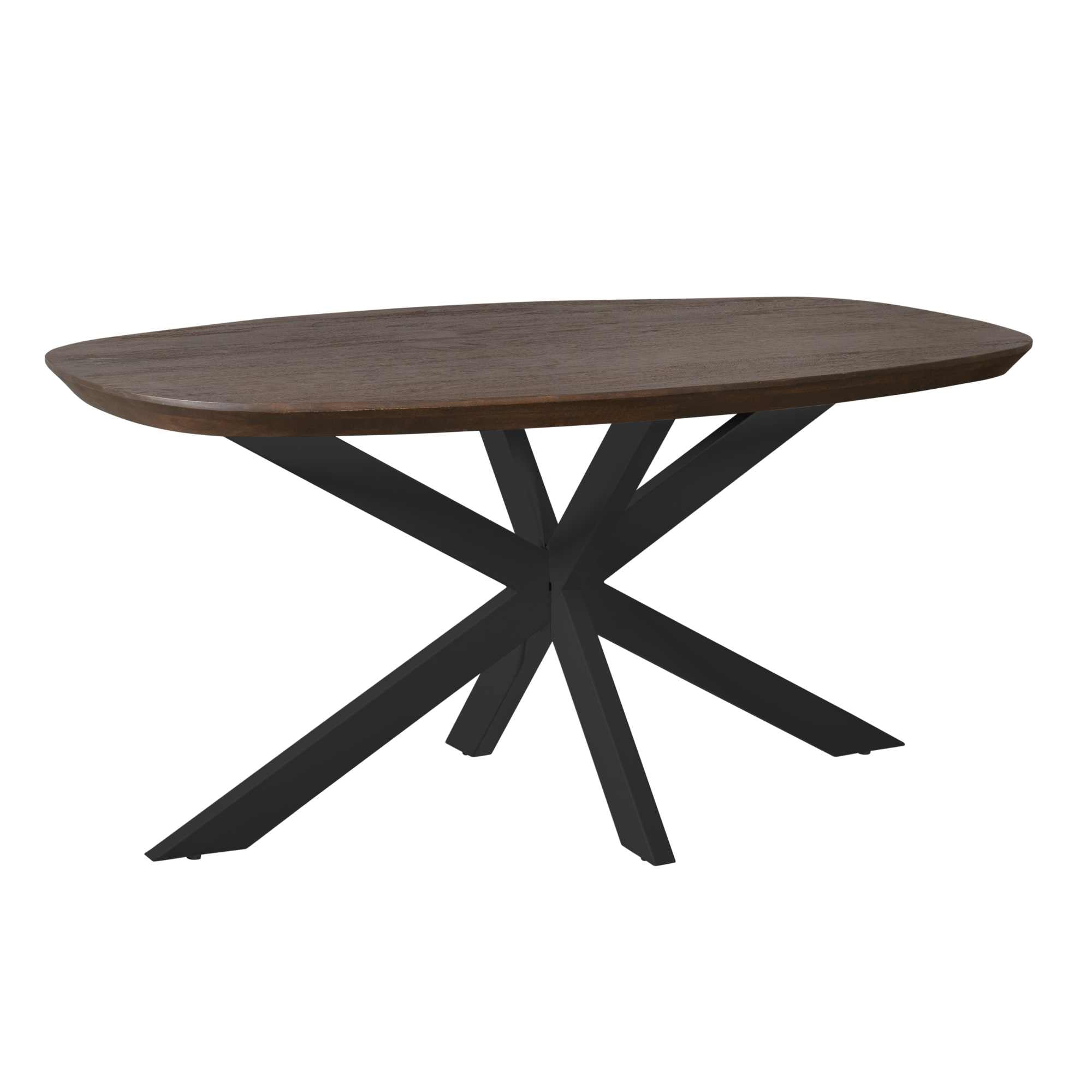 Starfurn eettafel Madison - zwart - 90x160x76cm