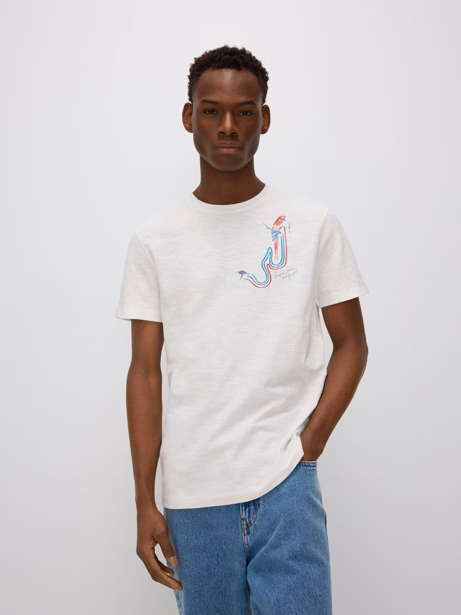 Regular Fit T-Shirt With Embroidery