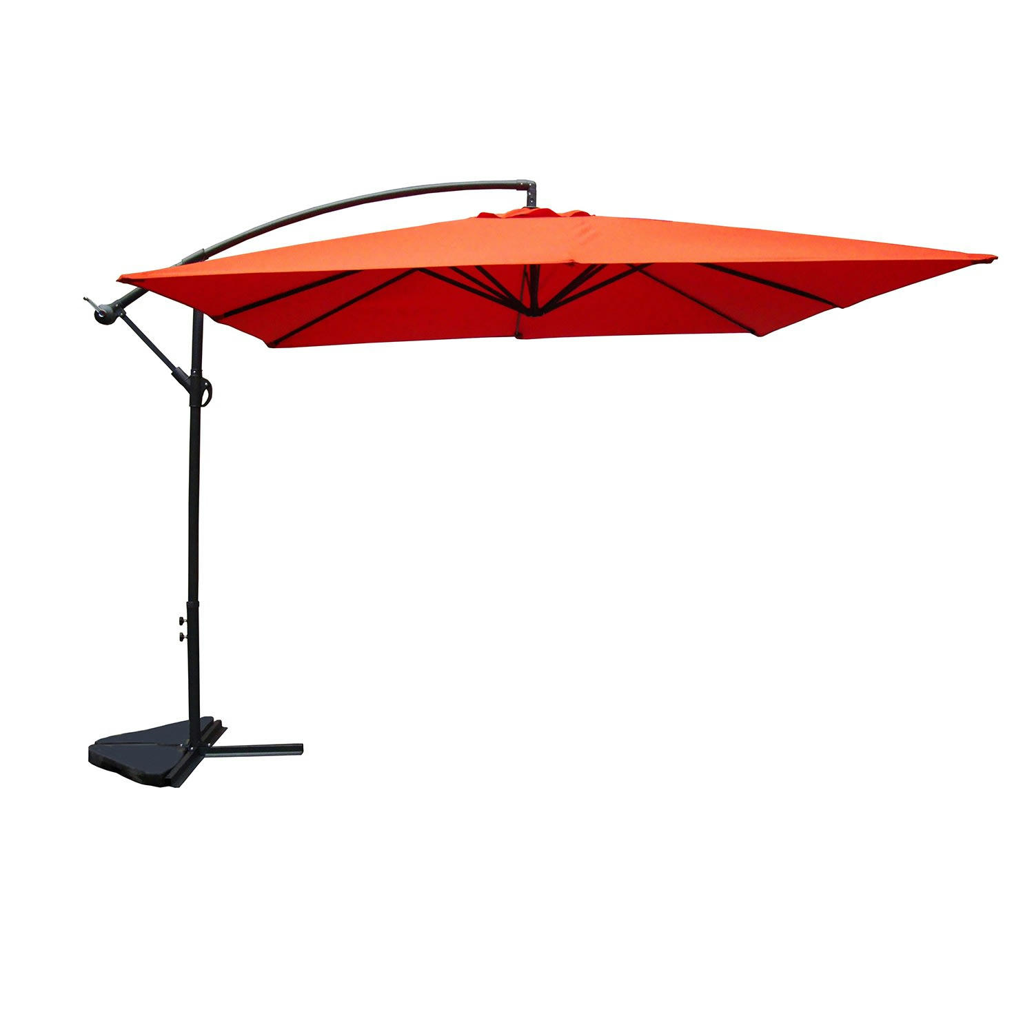 SOLENZARA - Parasol déporté 3 x 3 m terracotta