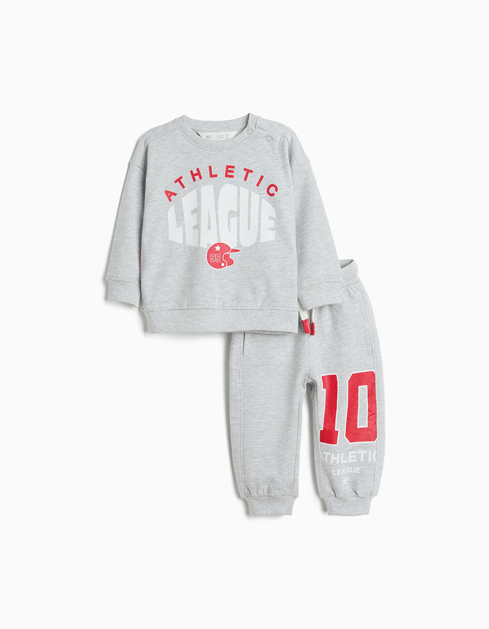 Conjunto de Jogging, Menino, Cinzento Claro