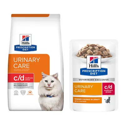 Hill's Prescription Diet Dry Cat Food + Wet Cat Food Free! *