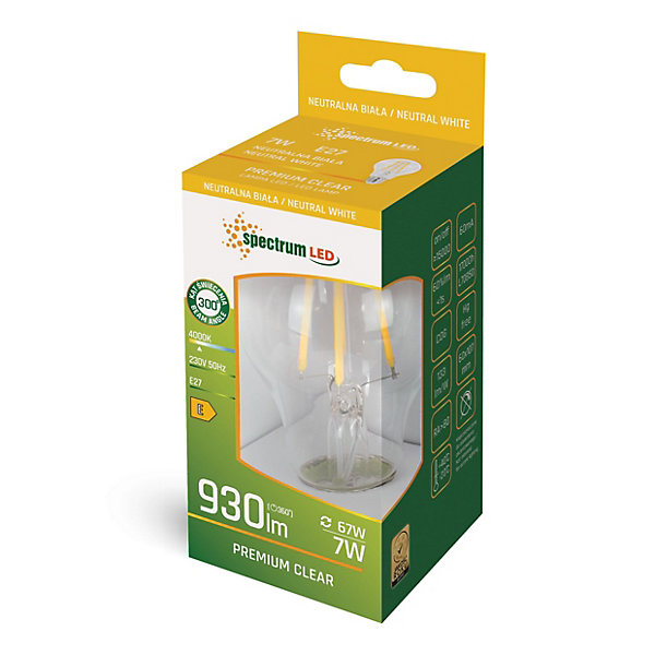 AMPOULE LED 7W NEUTRAL E27 230V WOJ 14600