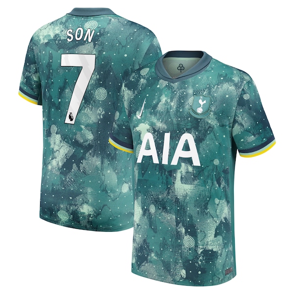 Son Heung-Min Tottenham Hotspur Nike Youth 2024/25 Third Replica Player Jersey - Green/Blue