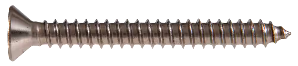 Hillman Flat Head Stainless Steel Square Drive Sheet Metal Screws